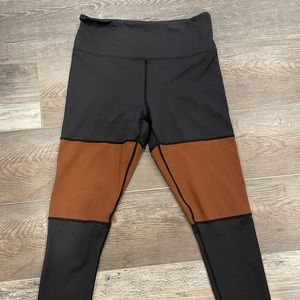 EUC Zyia mocha block light and tights.